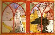 Carl Larsson lustvandrande par i ett historiskt landskap-karin och jag-nutidsmanniskor china oil painting artist